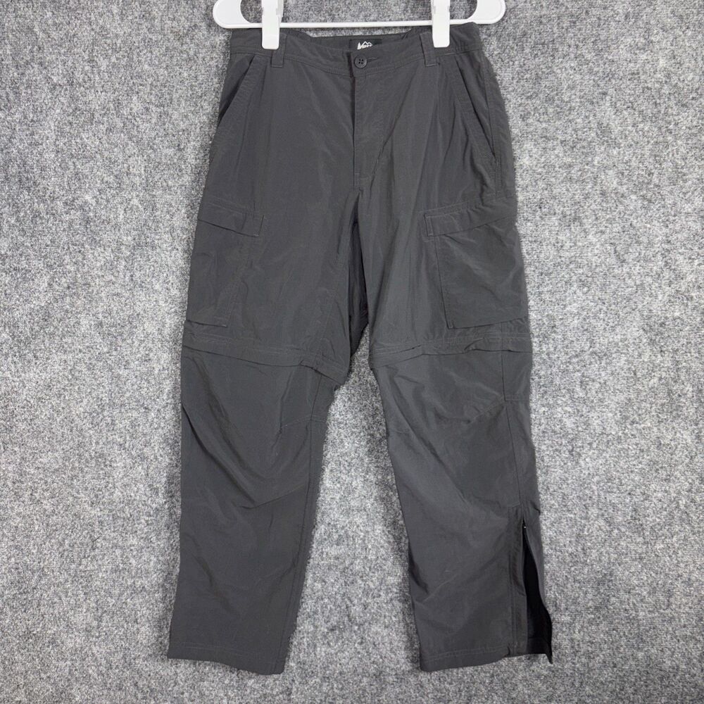REI Pants Mens size 32 | 30 x 27 Gray Convertible Outdoors Hiking